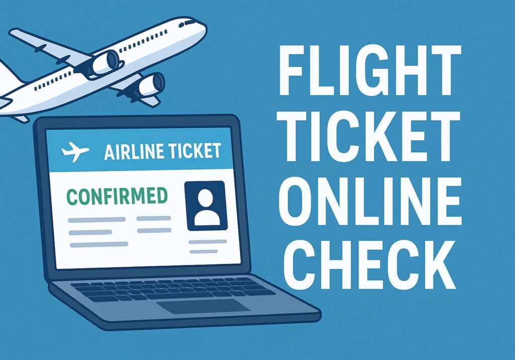 Flight Ticket Online Check